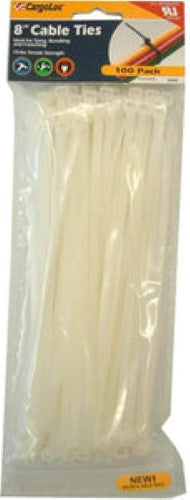 Cable Ties Natural 100-Pce 50lb Capacity #32482 200mm Cargoloc