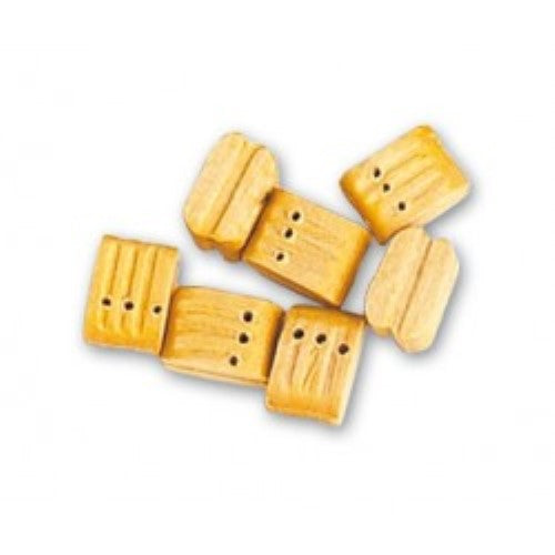 High-quality wooden double blocks, 7mm, ideal for enhancing model ship rigging and authenticity. Pack of 10.