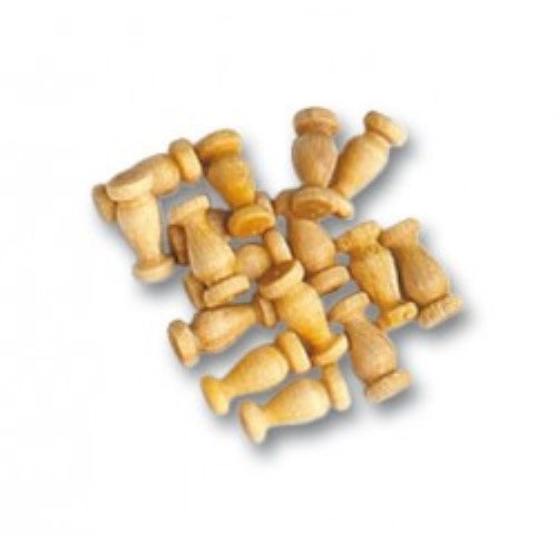 Wooden ship fitting 6mm single column, ideal for enhancing model ship details and supporting sails and masts.