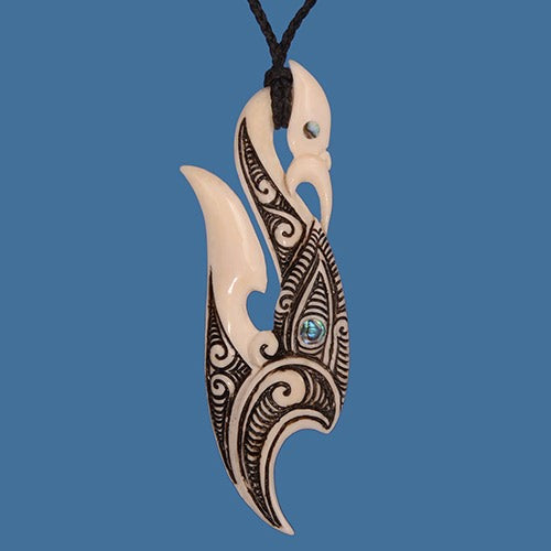 Moko Manaia Hook Pendant Necklace