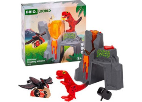 BRIO - Dinosaur Erupting Volcano 5 pieces