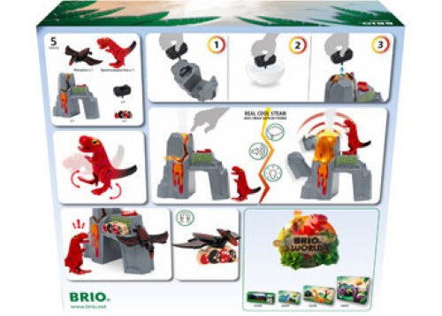 BRIO - Dinosaur Erupting Volcano 5 pieces