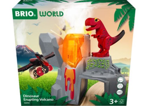 BRIO - Dinosaur Erupting Volcano 5 pieces