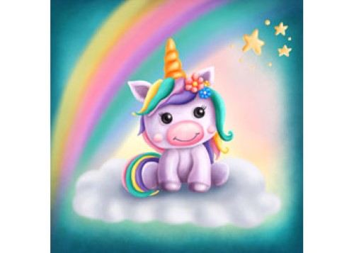 CrystalArt - Unicorn Smile Notebook 18x26cm