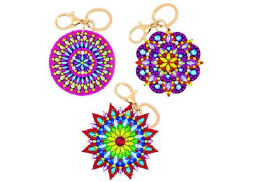 CrystalArt - Mandalas Keyring Kit