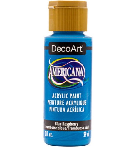Vibrant 2oz Blue Raspberry acrylic paint for versatile crafting and fine art projects, featuring rich pigments and easy application.