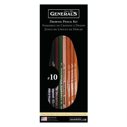 A 12-piece sketching kit including pencils and charcoal for artists of all levels to create detailed artwork.