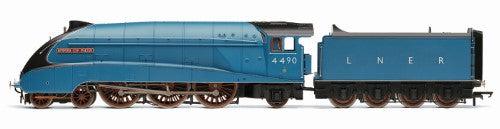 Hornby Trains LNER A4 CL, 4490 'Empire of India' model locomotive in blue, ideal for collectors and railway enthusiasts.