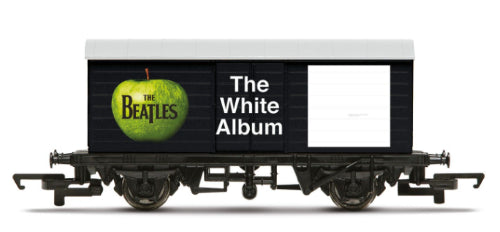 Hornby Trains Beatles (White Album) Wagon, featuring intricate details and authentic colors, perfect for collectors and enthusiasts.