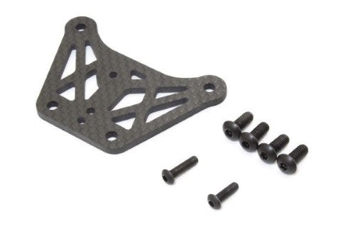 Kyosho MP10 Crbn Upper Plate in carbon fiber for enhanced durability, handling, and performance in RC racing.