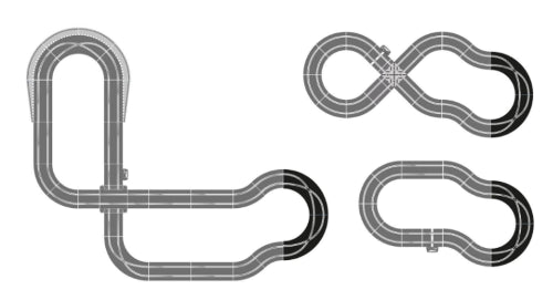 Scalextric Racing Curves Accessory Pack for enhanced slot car racing with durable, precision-engineered track curves.