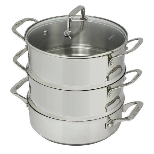 3 Tier Steamer Set - PYROLUX Pyrosteel (24cm)