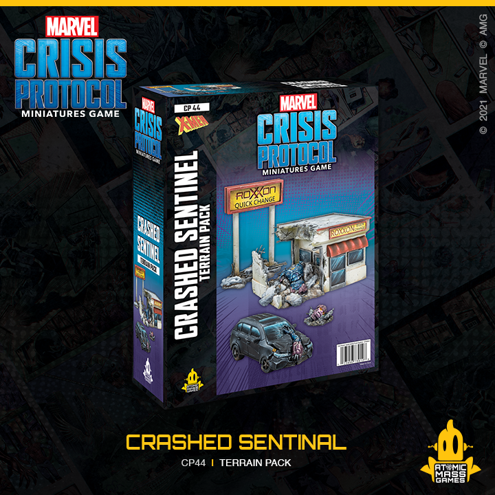 Marvel: Crisis Protocol - Crashed Sentinel Terrain Pack