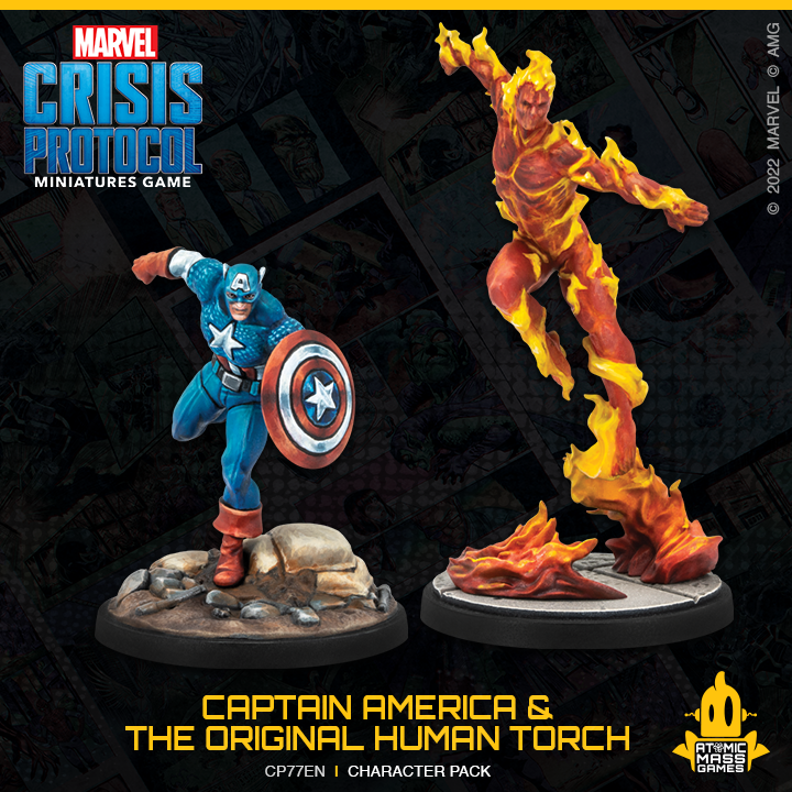 Marvel: Crisis Protocol - Captain America & The Original Human Torch