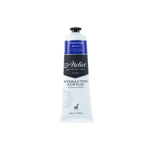 Atelier Acrylic Interactive Paints 80ml Pthalo Blue