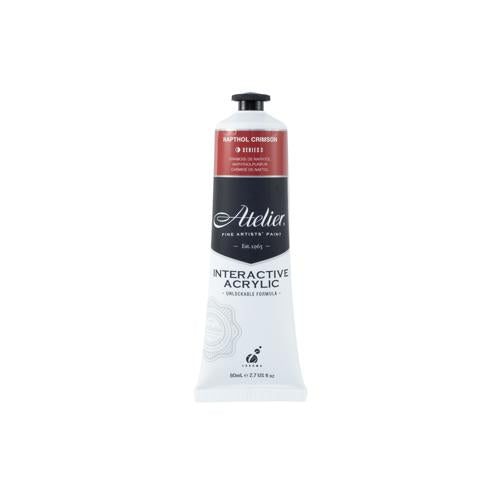 Atelier Acrylic Interactive Paints 80ml Napthol Crimson
