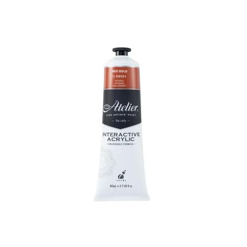Atelier Acrylic Interactive Paints 80ml Red Gold