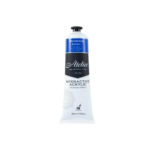 Atelier Acrylic Interactive Paints 80ml Cerulean Blue