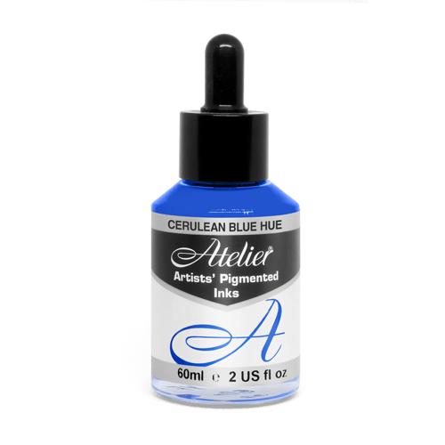 Atelier Acrylic Ink 60ml Cerulean Blue Hue