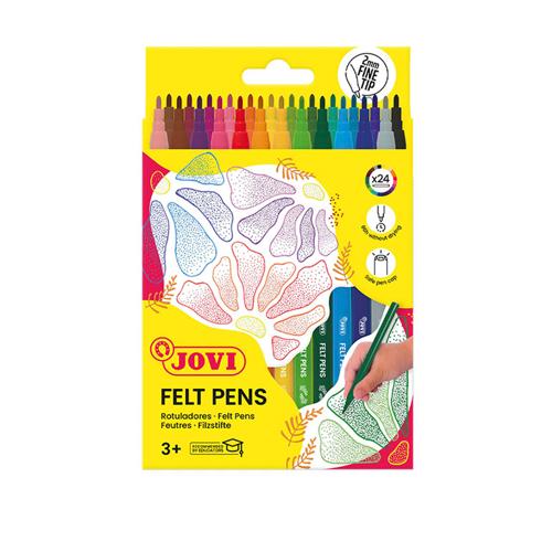 Jovi Washable Felt-Tip Pen Fine 24 Pack