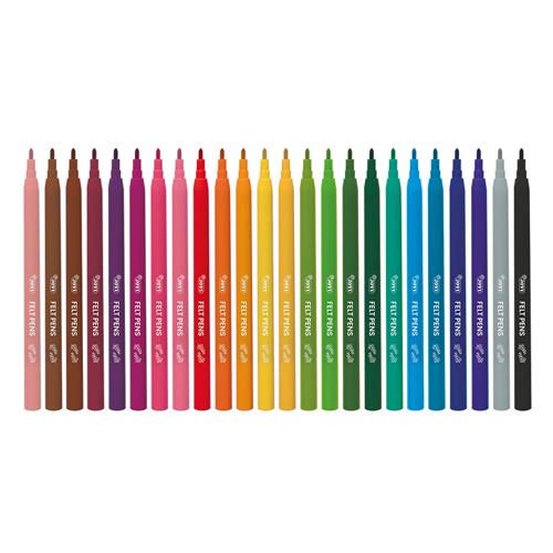Jovi Washable Felt-Tip Pen Fine 24 Pack