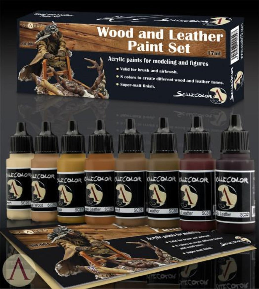 Scale 75 - Scalecolor - Wood and Leather Paint Set