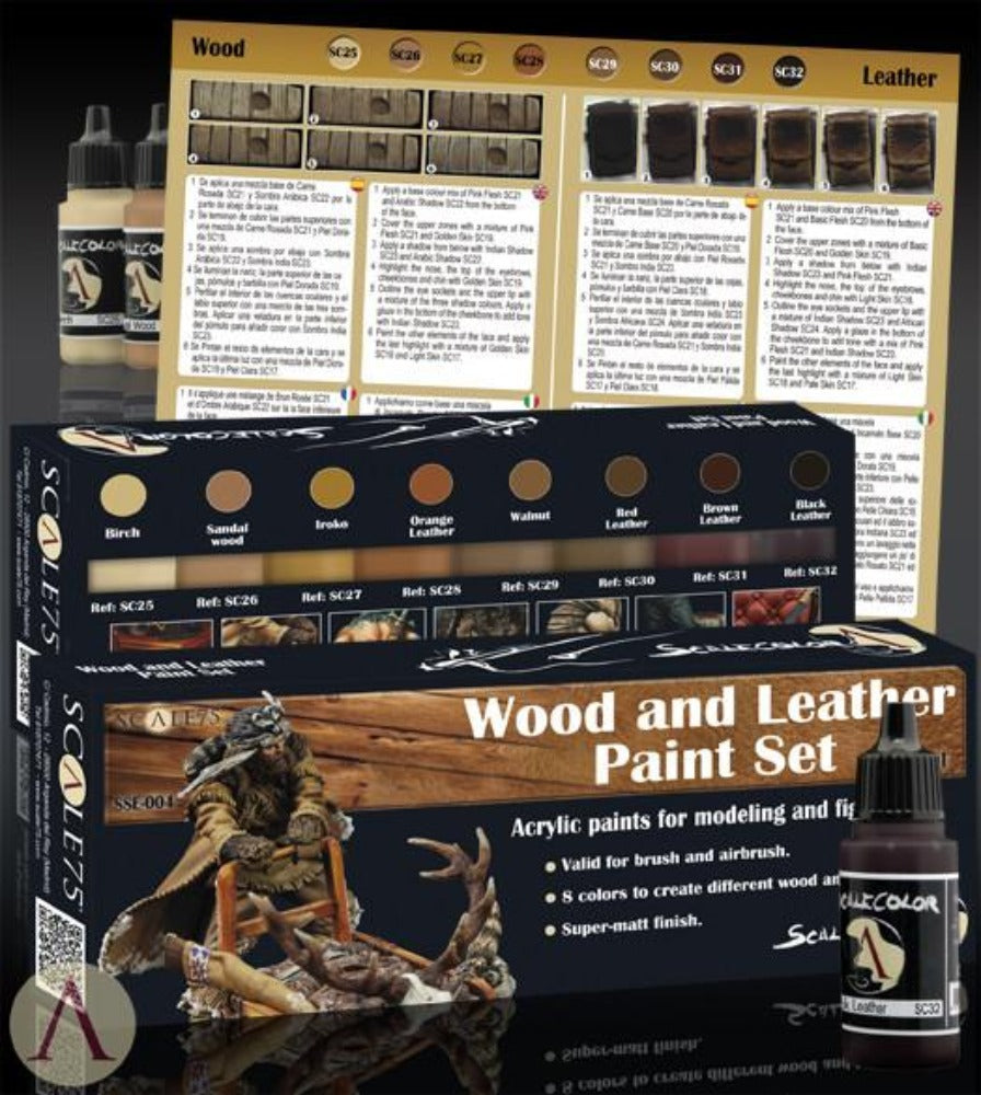 Scale 75 - Scalecolor - Wood and Leather Paint Set