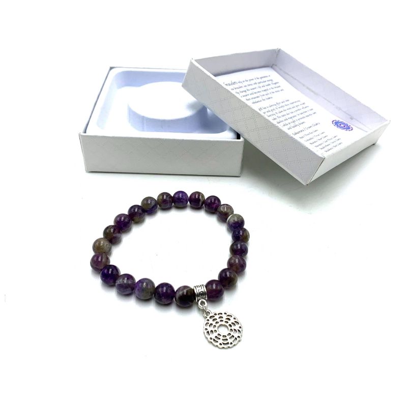Bracelet - Amethyst Crown Chakra (7cm)