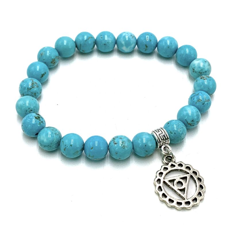 Bracelet - Turquoise Throat Chakra (7cm)