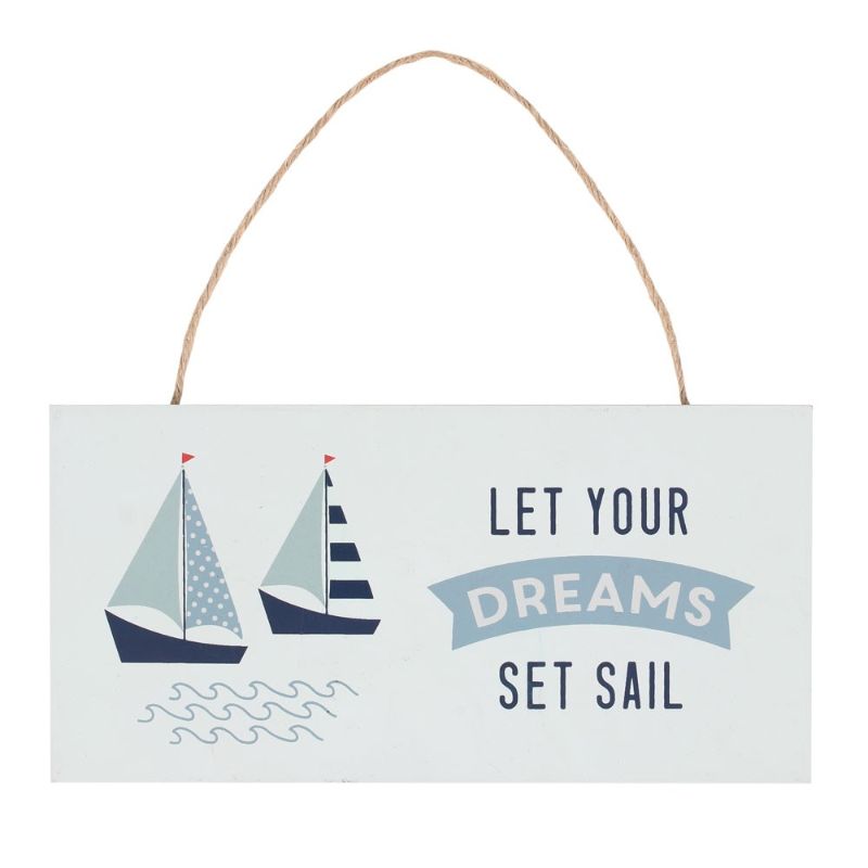 Set Sail Hanging MDF Sign