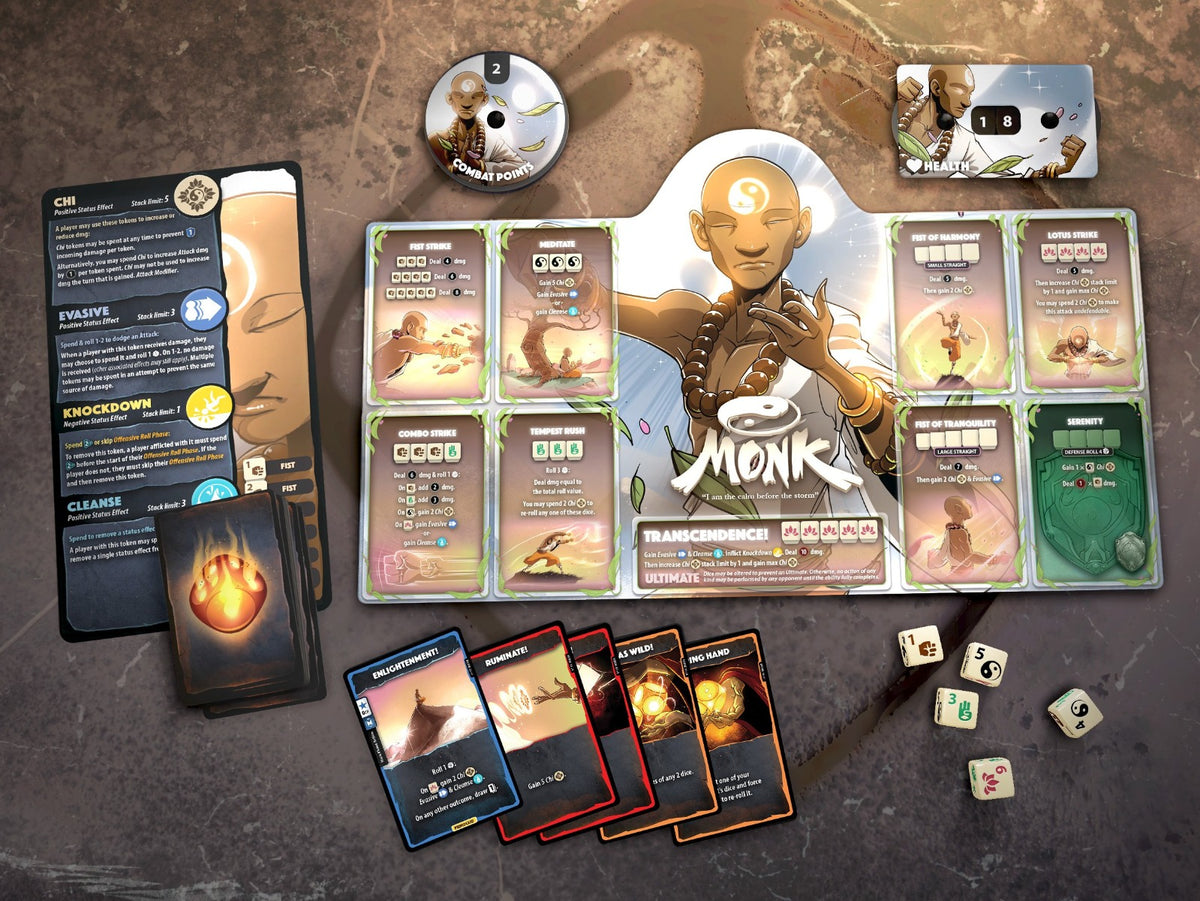 Dice Throne Season 1 Rerolled Monk v Paladin Box 2 - Board Game