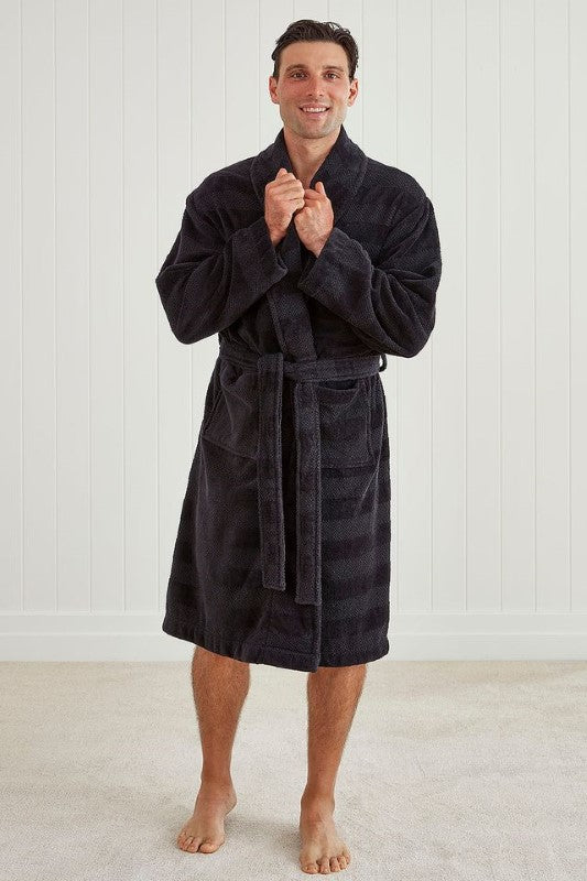 Bathrobe / Robe - Aiden Black (S/M) - BAKSANA