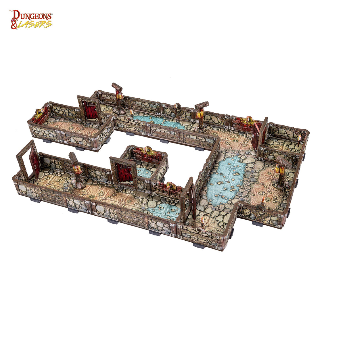 Dungeons & Lasers: PrismaCast Pre-Painted Terrain - Dwarven Mine: Pre-Painted