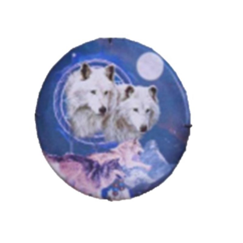 Dreamcatcher Moon Wolf Pack 62cm Round