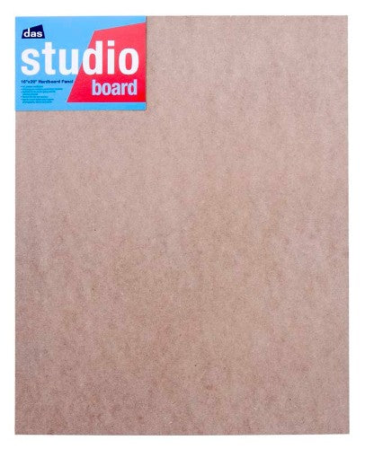 16x20 Artist Hardboard - Das Studio for painting, drawing, and mixed media, durable and versatile for creative projects.