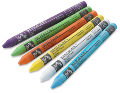 Caran D’ache Neocolor 1 Wax Oil Pastels in a 30 pack, vibrant colors for versatile artistic techniques.