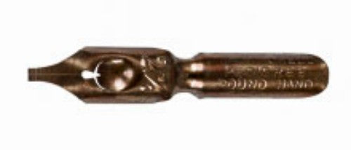 Pack of 12 Wm Mitch Round Head Left Oblique #2.5 nibs, ideal for smooth calligraphy and intricate artistic detailing.