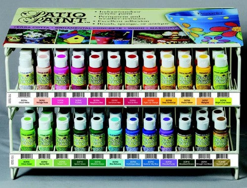 2oz Pumpkin Acrylic Paint for outdoor surfaces, weatherproof and quick-drying for vibrant garden decor and furniture upgrades.