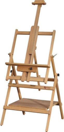Multi-Function Easel crafted from premium beech wood, adjustable for various art styles and projects up to 154 cm high.