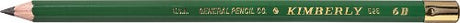 Kimberly Drawing Pencil 2B in dark green, perfect for smooth sketching and shading with a comfortable grip.