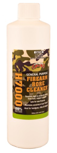 Helmar H7000 Firearm Bore Cleaner 500ml bottle for effective firearm maintenance and precision cleaning.