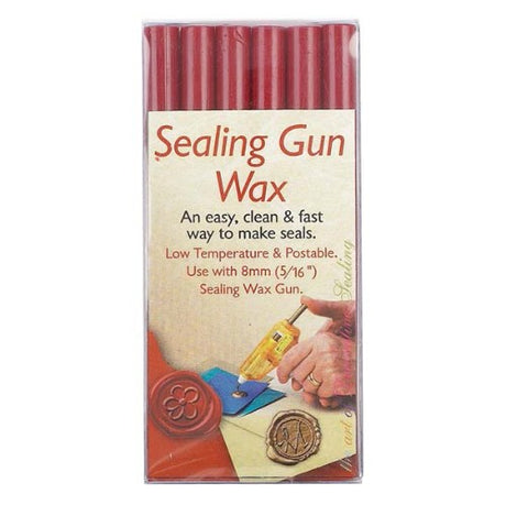 Red sealing wax sticks in a pack of 72, perfect for creating professional seals on cards and invitations.