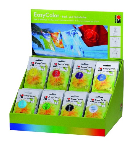 Marabu Textilbunt 60g fabric dye in vibrant colors, ideal for machine dyeing natural and blended fabrics.