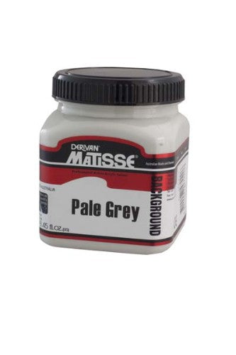 Matisse Background Acrylic Paint in Pale Grey, 250ml, ideal for creating smooth, matte finishes on various surfaces.