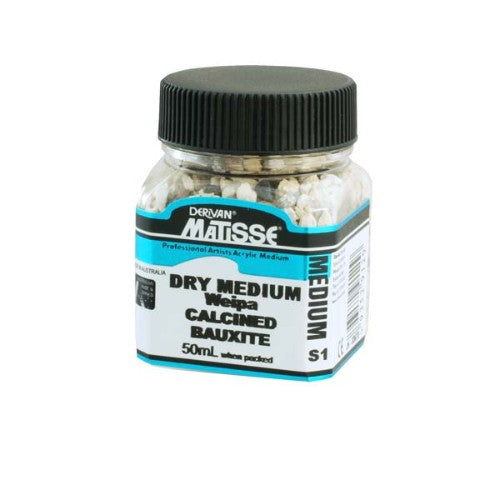 Matisse Dry Med 40ml Calcined Bauxite, versatile medium for creating unique textures in artwork.