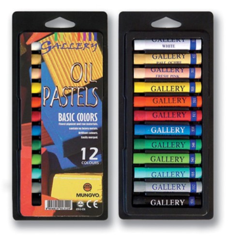Artist Oil Pastel Set with 12 vibrant, high-quality colors for artists, perfect for blending and creating on paper or canvas.