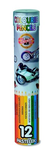 La Paloma Pencil 12s in Tube features vibrant colors for smooth writing and drawing, perfect for students and artists on-the-go.