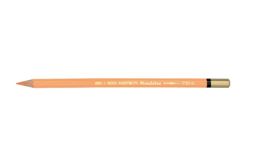 Mondeluz Aquarelle Pencil in vibrant Orange Yellow, perfect for watercolor effects and blending techniques.