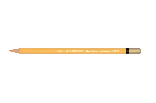 Mondeluz Aquarelle Pencil in Cadmium Orange, a vibrant, water-soluble pencil for rich, blended watercolor effects.