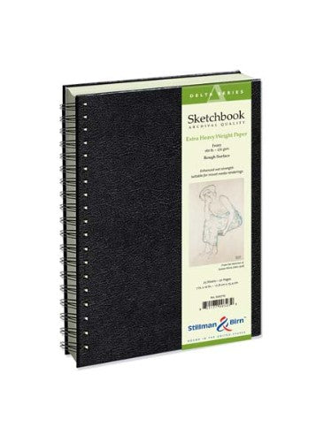 Delta Spiral Sketch Pad 7x10" with 270gsm archival-quality paper, ideal for various media and creative experiments.